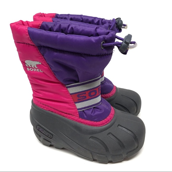 girls purple snow boots